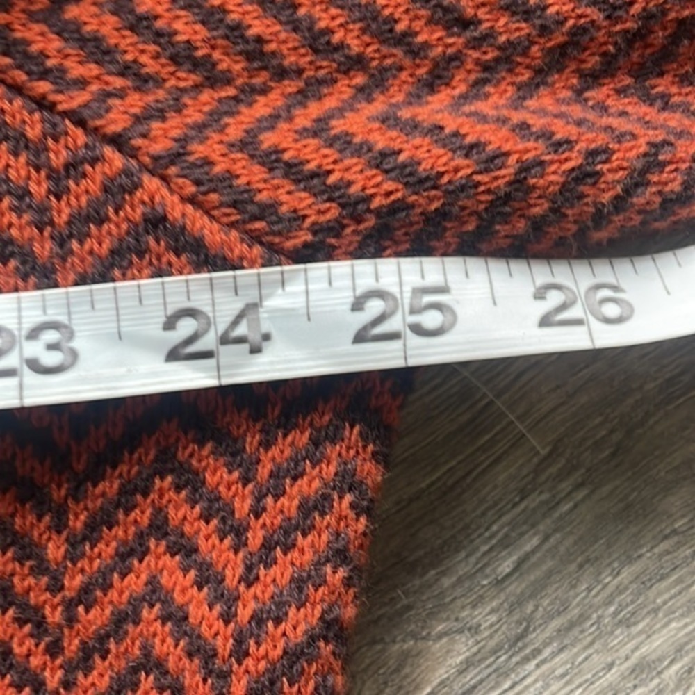 Sean John sweater Men's size 3 XL orange and brown 3/4 zip athleisure - Picture 9 of 10